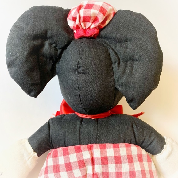 Vintage Handmade Mickey and Minnie Mouse Plush Dolls True Vintage - Picture 6 of 16